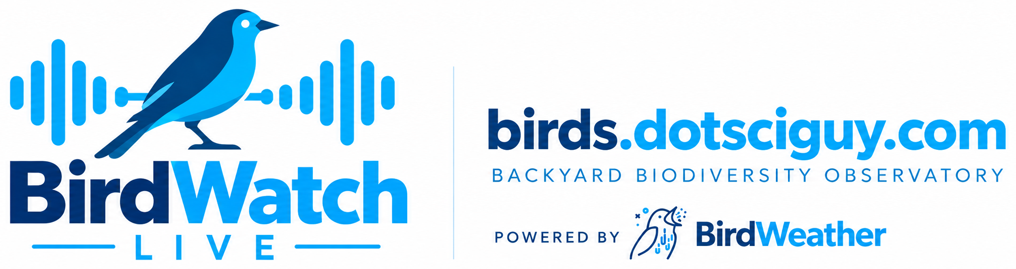 BirdWatch Live — birds.dotsciguy.com — Backyard Biodiversity Observatory — Powered by BirdWeather